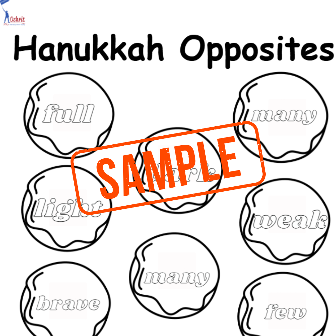 פעילות הפכים לחנוכה